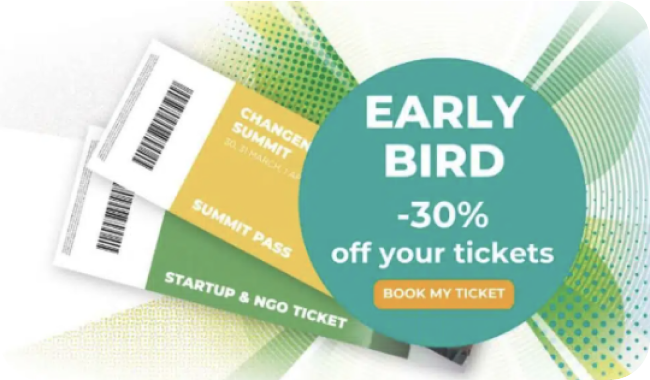 ChangeNow - Early bird ticket -30%